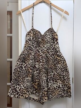 Leopard Print Romper Vintage VS